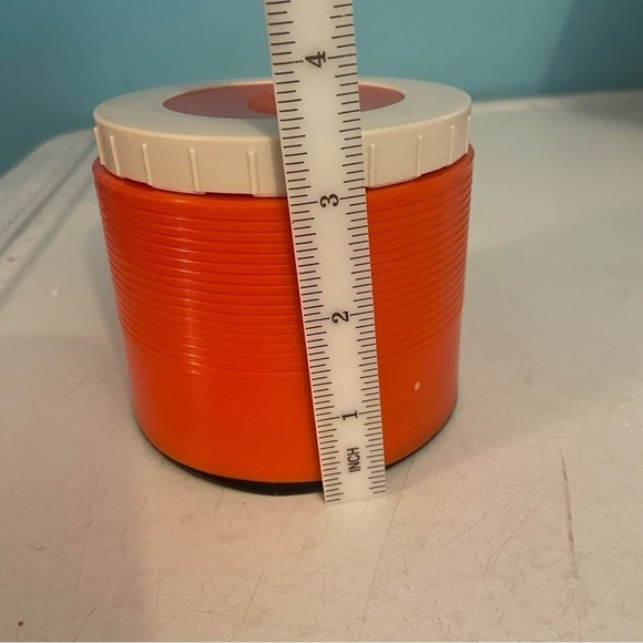 Vintage  orange coloured Thermos insulated jar - Picture 9 of 13